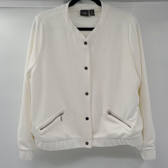 Travelers Collection by Chico's Bomber Jacket - Picture 4 of 8